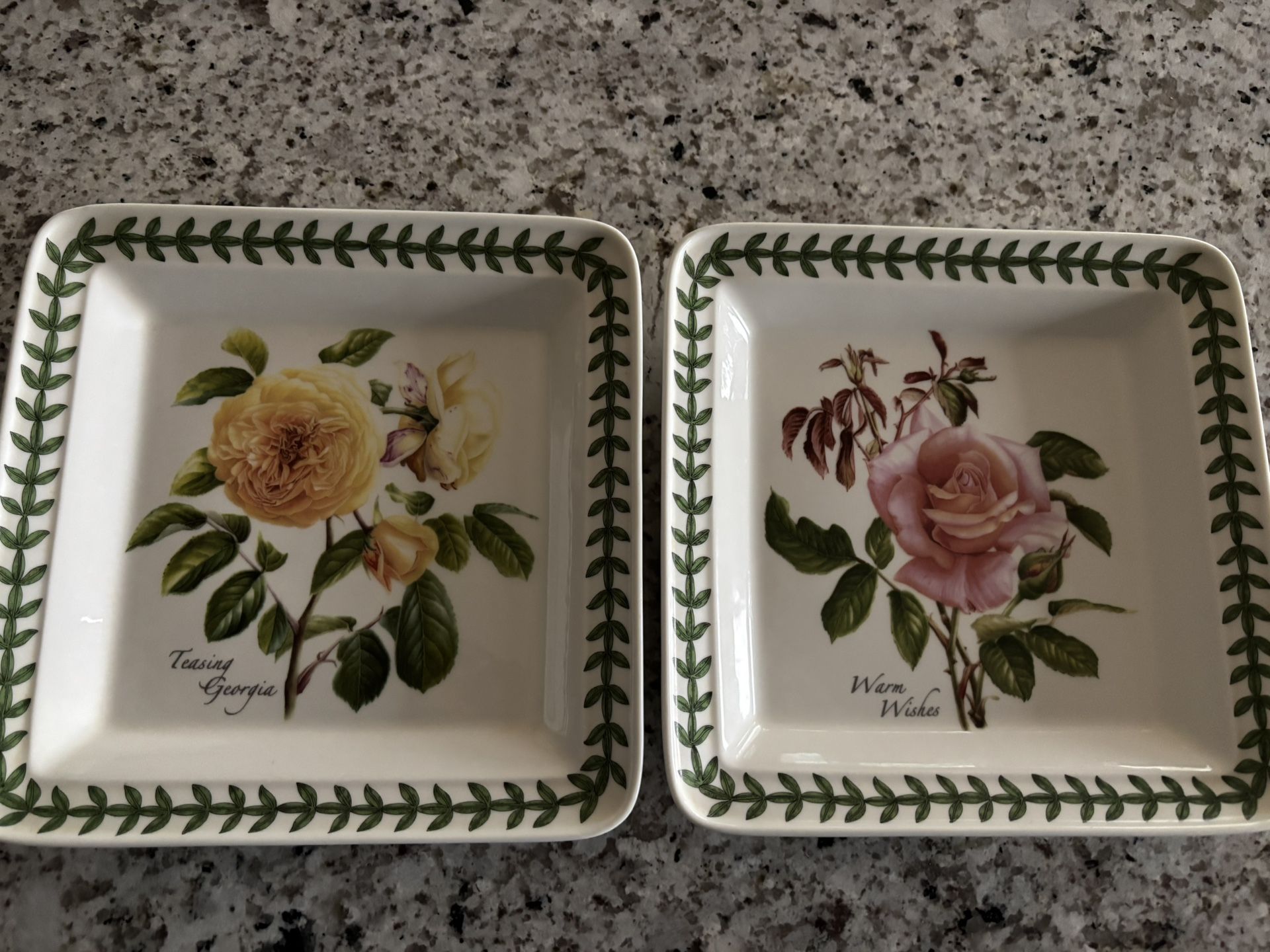 Portmeirion Botanic Roses – 8.5” Square Dish (Set of 2) – $29 + Tax Each Retail