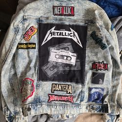Custom Metallica Denim Jacket One Of A Kind