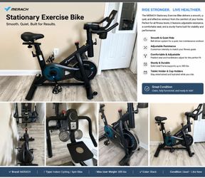 FOR SALE: MERACH Indoor Exercise Bike – Like New