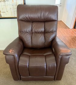 Brown Leather Recliner Chair