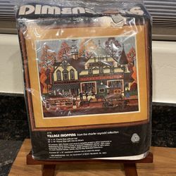 Dimensions Village Shopping Needlepoint Kit 