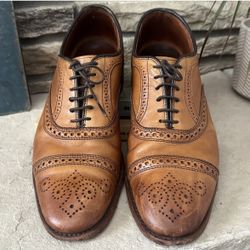 Allen Edmonds 9.5M Strand Cap Toe Oxford (Walnut)