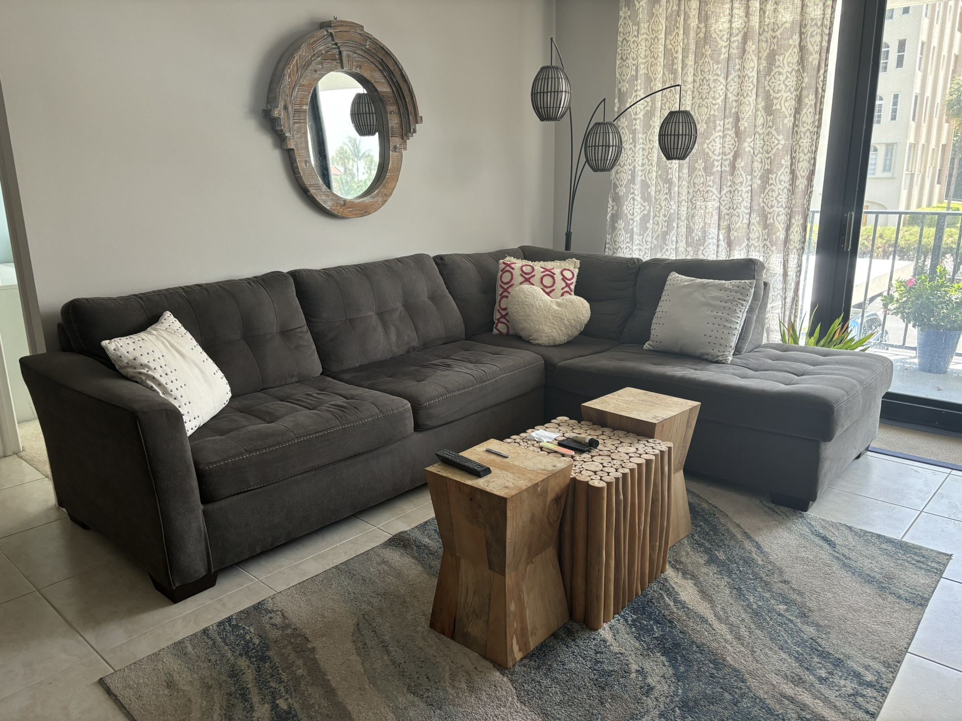 Sectional Sofa- Grey