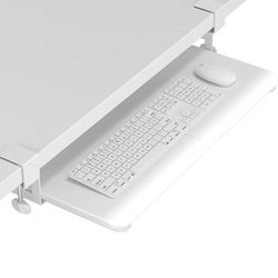 BONTEC Keyboard Tray Under Desk - White