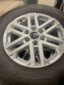 Stock Toyota tires and wheels