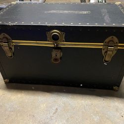 Large Wooden Antique Chest 