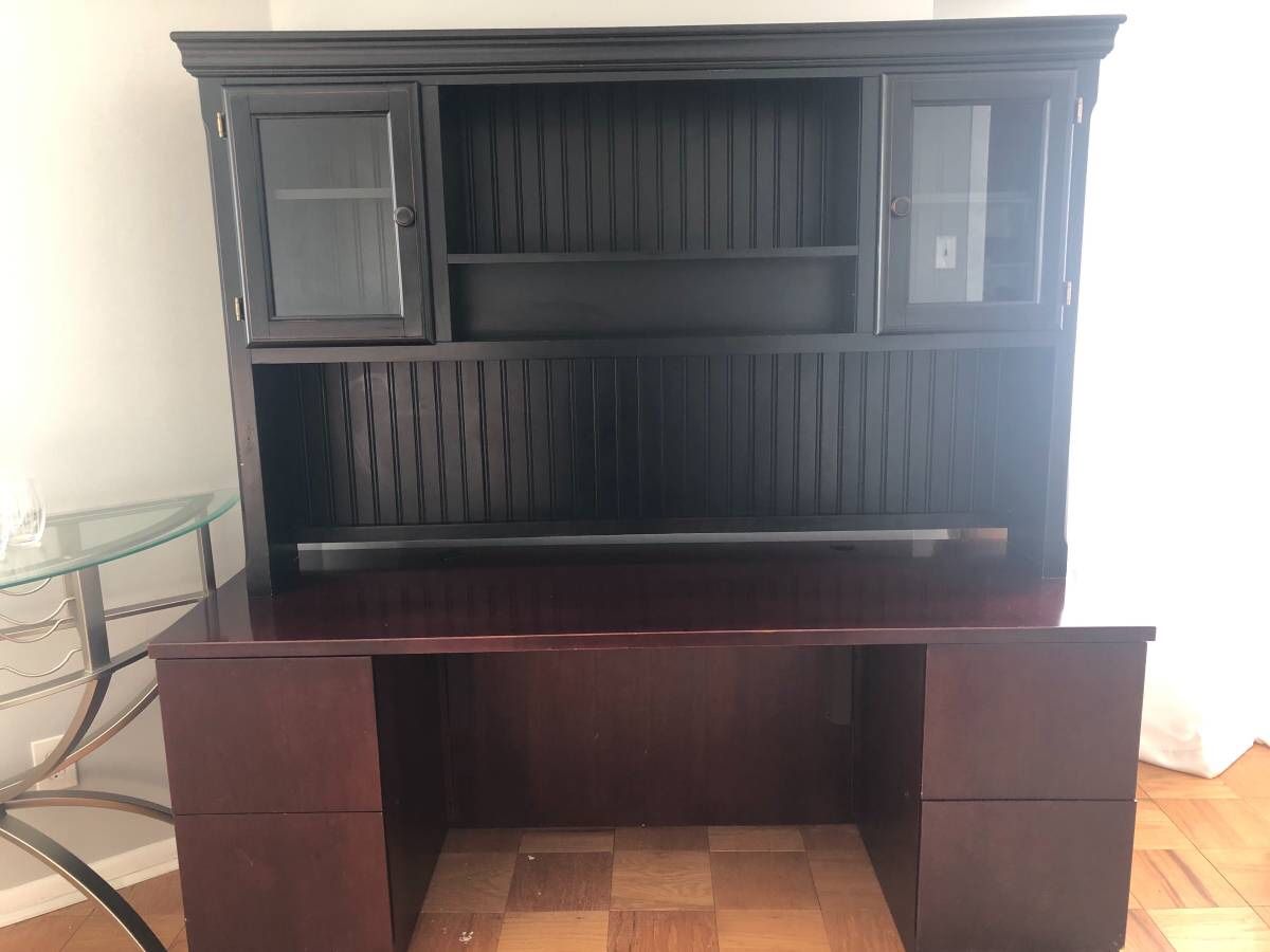 Black Credenza Hutch