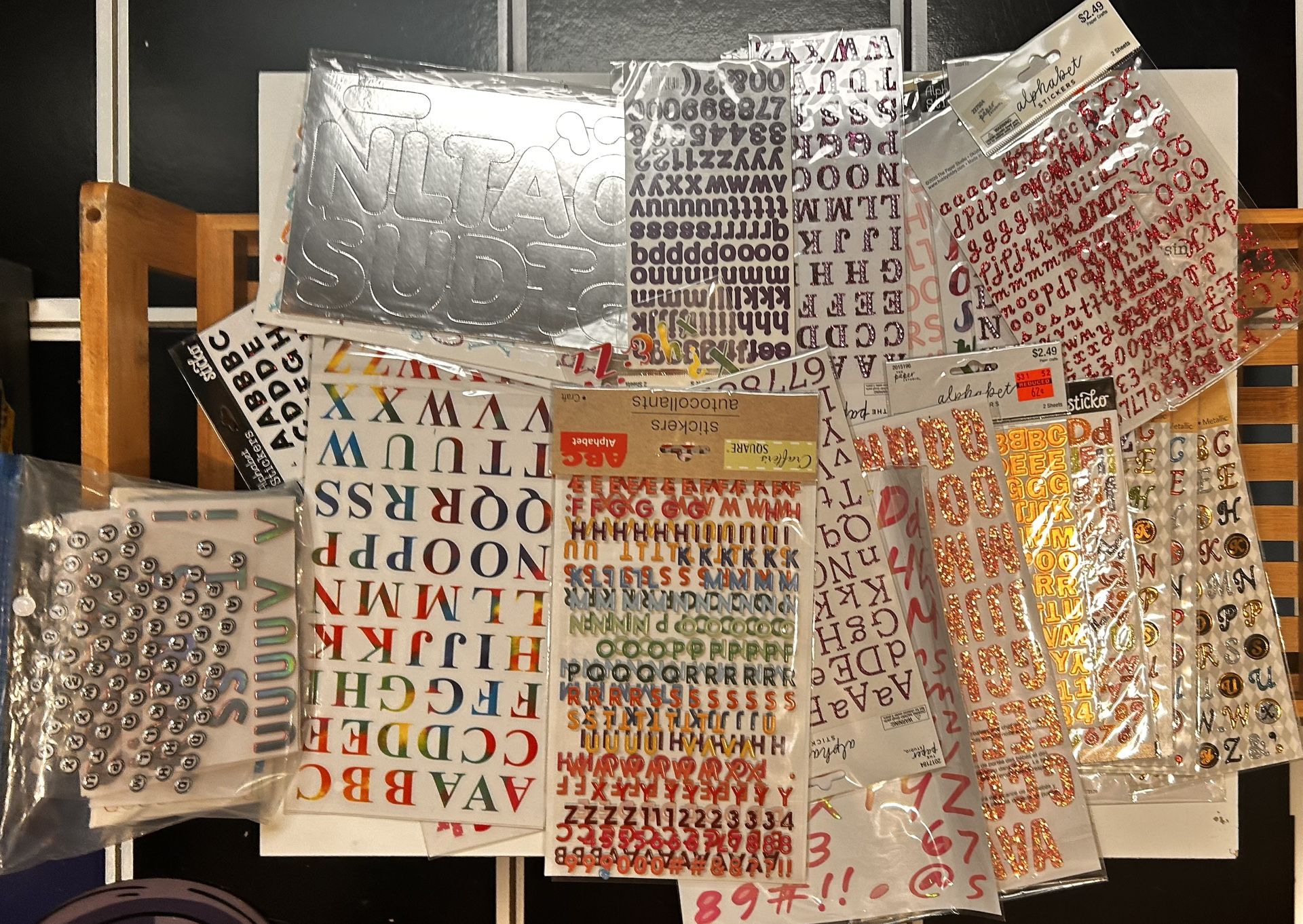 Alphabet Stickers All Letters, Stencils