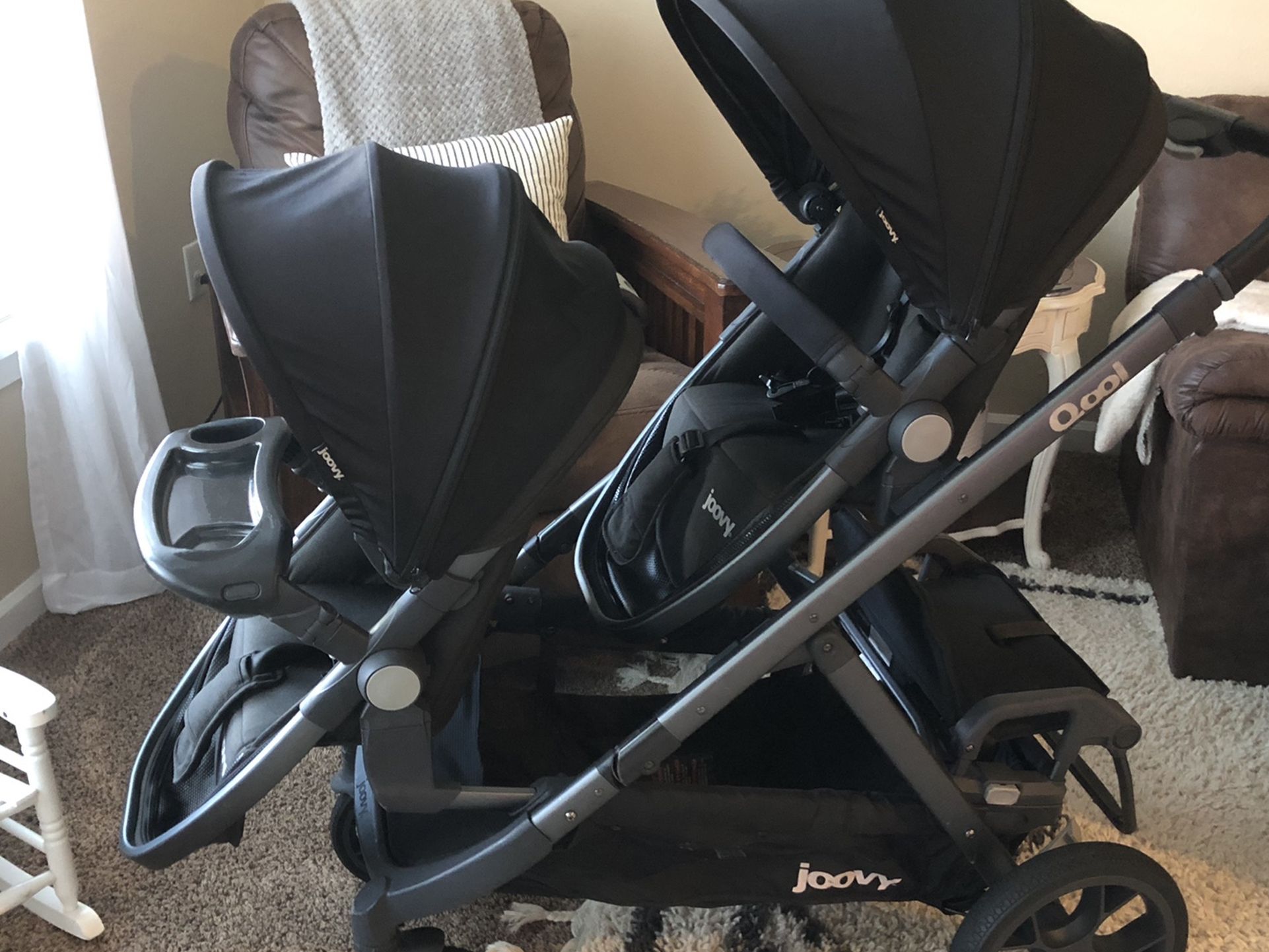 Joovy Qool Stroller With Second Seat, Bench Seat & Accessories