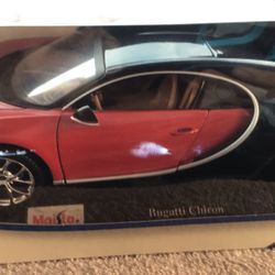1:18 Cast Iron Bugatti Chiron Special Edition In The Box