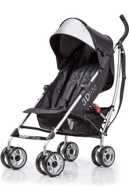 Summer Infant 3Dlite Convenience Stroller, Black – Lightweight