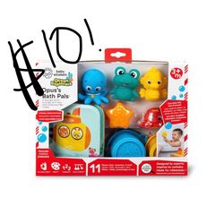 Baby Einstein Ocean Explorers Opus Bath Pals Gift Set -11 Pack - 3 Months