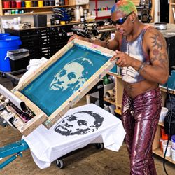 Dennis Rodman Face Silkscreen Printing Screen
