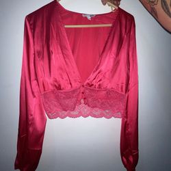 Satin Lace Blouse 