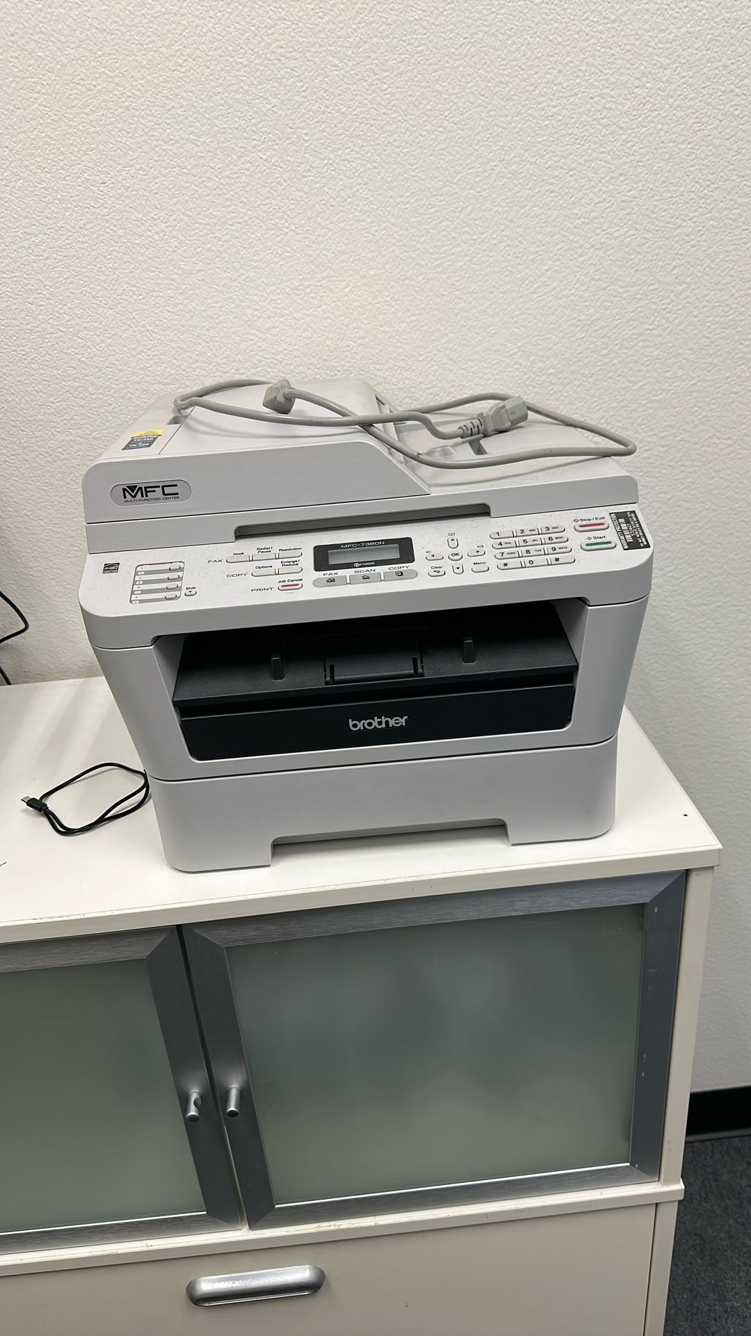 Brother MC – 7360N is an all-in-one laser printer with print copy fax