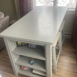 Dining Room Table W/ Storage Compartment