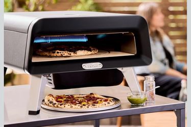 All Clad Pizza Oven with propane tank