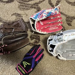 Rawlings Softball Gloves - Easton Batting Glove