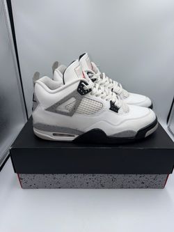 🔥 Air Jordan 4 Retro “White Cement”  📏 Size 12