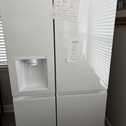 White LG Side By Side 