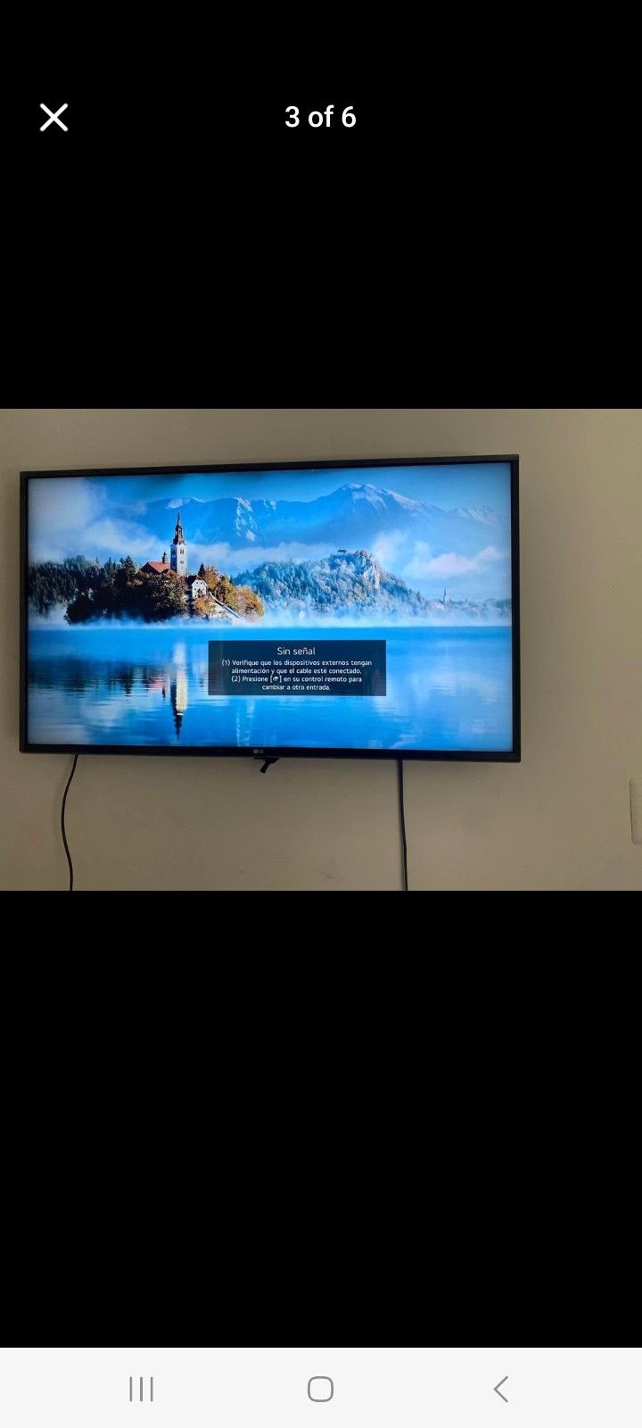 55" LG 4K HDR SMART TV WITH REMOTE NO BASE TV LEGS $300 FINAL PRICE