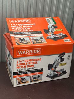 WARRIOR TOOLS  7-1/4 in. Single-Bevel Compound Miter Saw