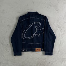 Corteiz C-Star Denim Trucker Jacket 'Dark Blue'