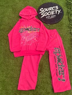 Size M & S Pink Sp5der Set