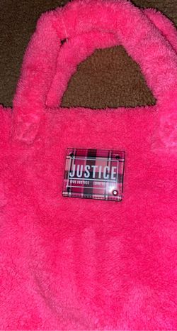 Justice Fuzzy Purse With Tags