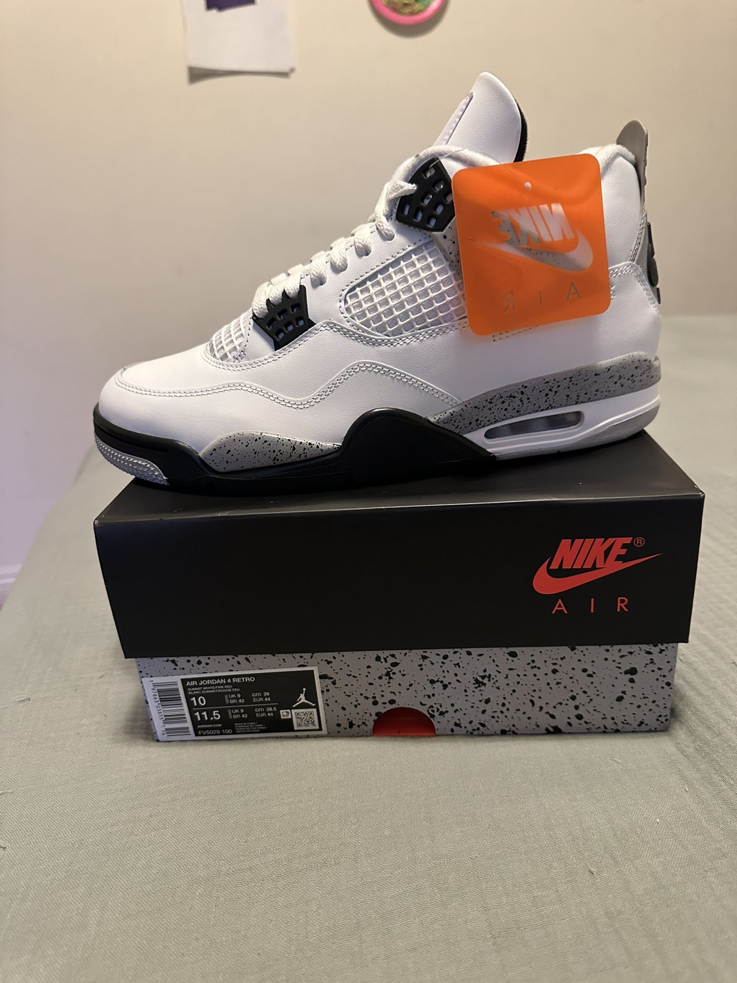jordan 4 white cement