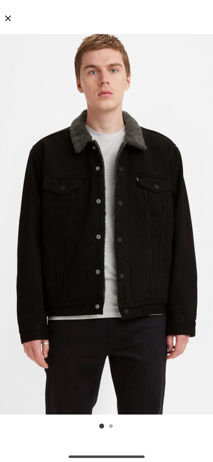 Levi's sherpa trucker jacket L XL size