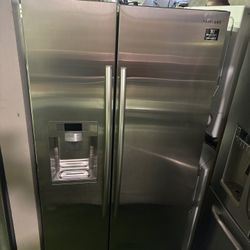 Stainless Steel Fridge Brand Samsung Everything Works Great With 3 Months Warranty 