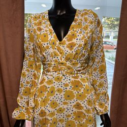 Anthropology Floral Dress