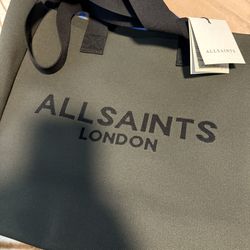 All Saints Tote Bag In Olive Green