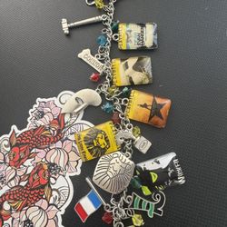 Movie themed bracelet, charms