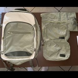 40L Travel Backpack W/ 3 Extra Travel Bags 
