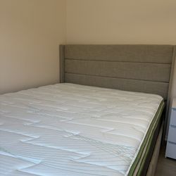 Full Bed Frame + Mattress Set (Great Condition)