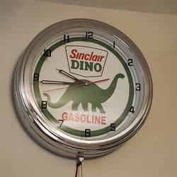 Sinclair wall clock neon