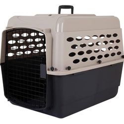 Dog Kennel 28", Taupe & Black, Portable Dog Crate for Pets 20-30lbs