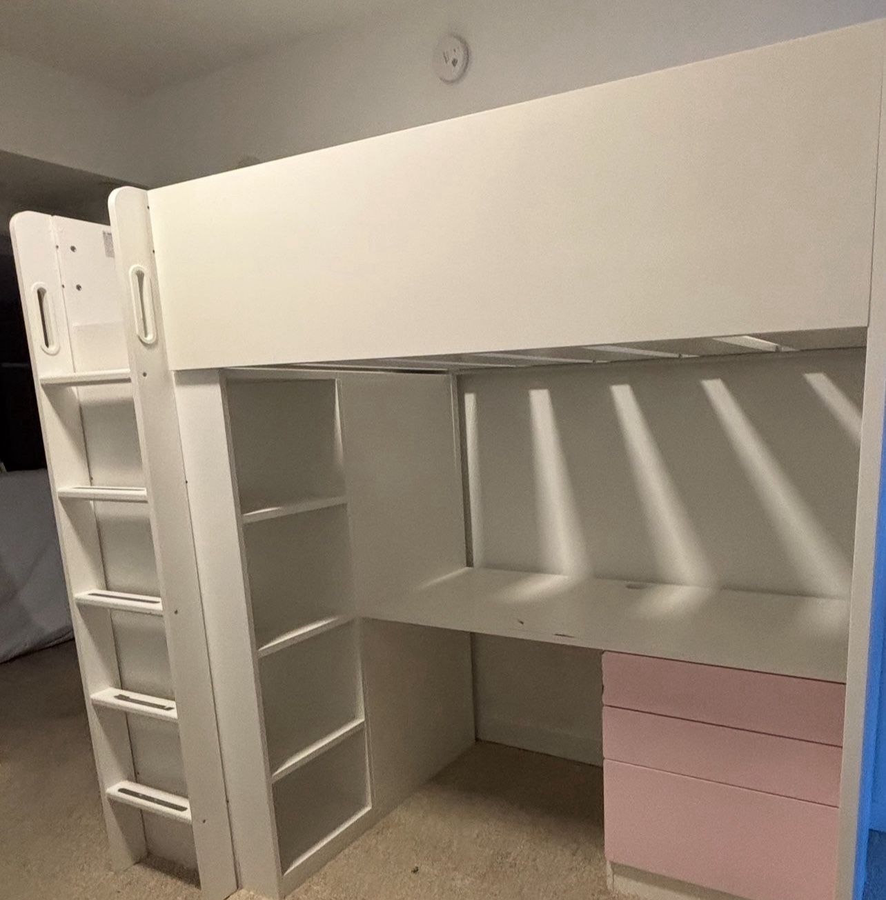 π Student Loft Bed + Desk & Storage β $200
