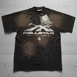 Medium- Hellstar “path To Paradise” Black T Shirt