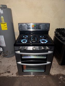 LG Sliver Stainless Steel Natural Gas Stove For Sale $460 Or Best Offer