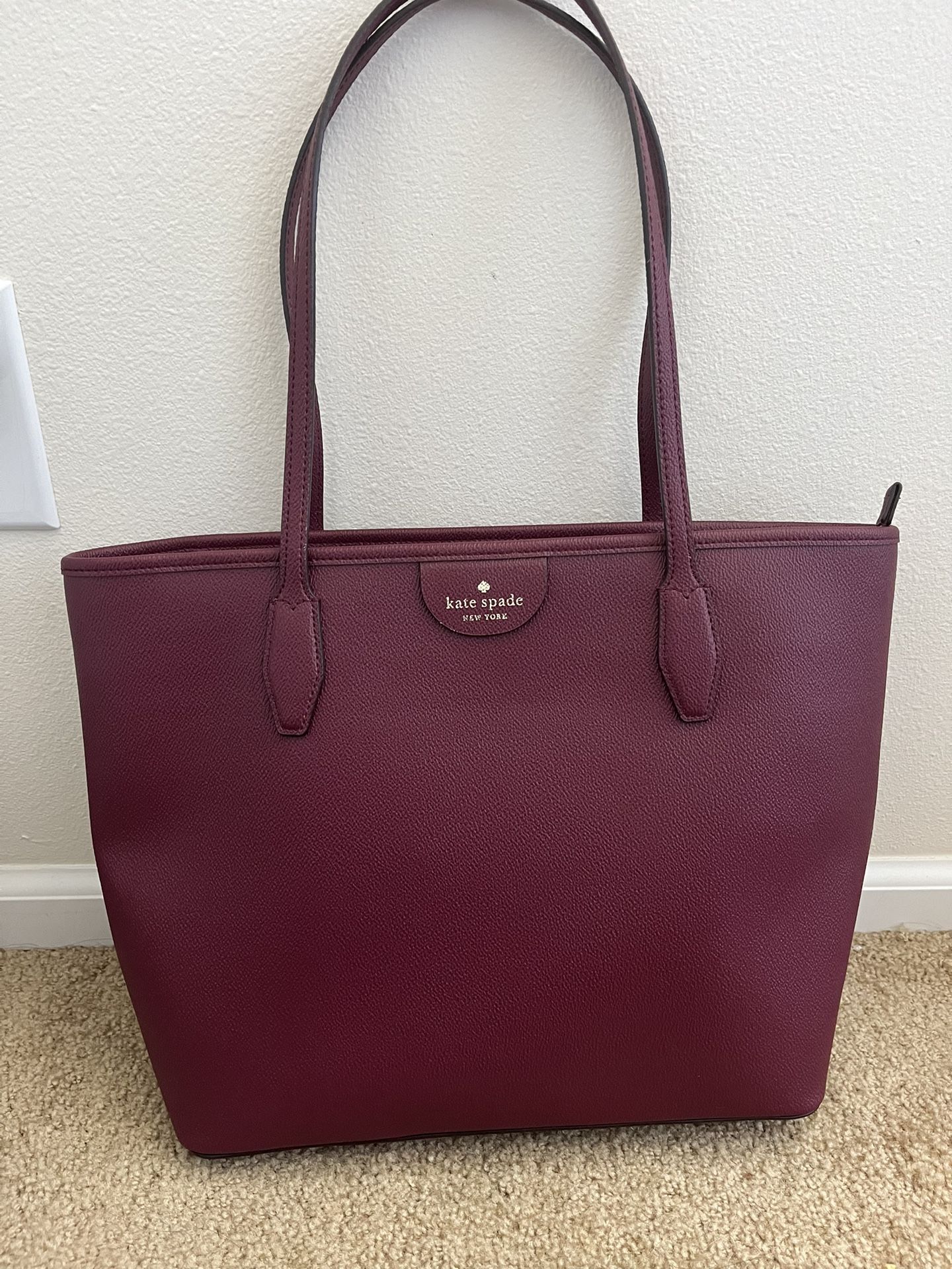Kate Spade New York Mulberry Pebbled Leather Tote