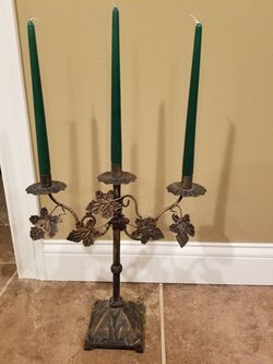 Vintage heavy candle holder