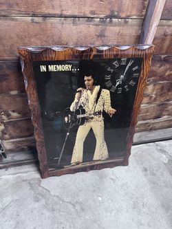 Vintage Elvis Clock 