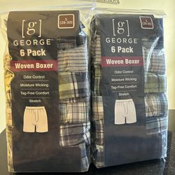 6 Pack Tag Free Woven Boxer