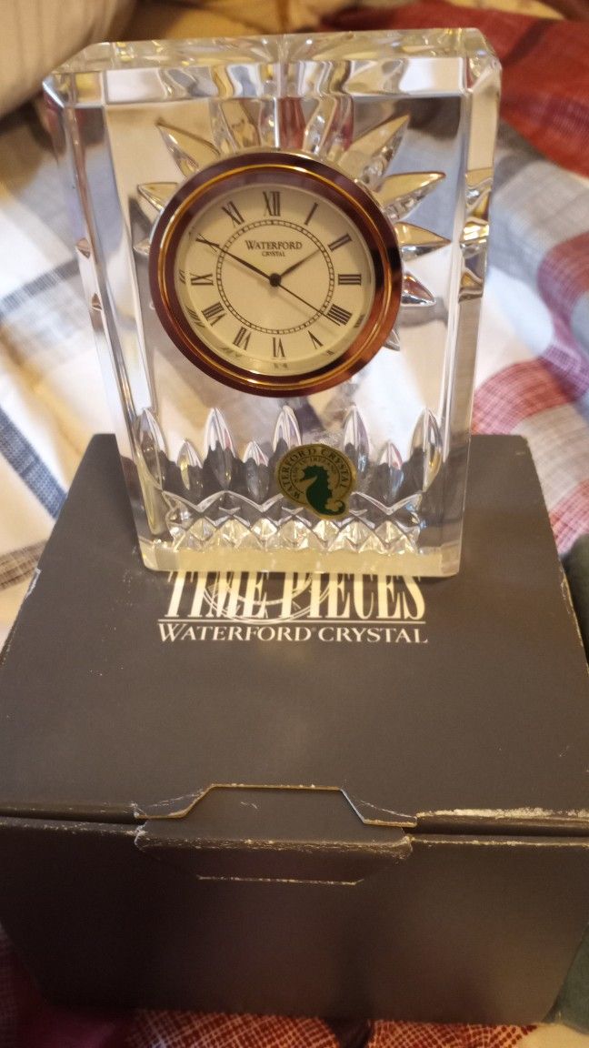 Time Piece Crystal Clock 