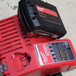 Milwaukee M18 18-Volt 2.0 Ah Lithium-Ion Compact Battery  And Charger