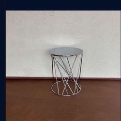 One Round Heavy Metal West Elm Table