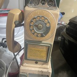Retro 1950’s Vintage PayPhone Coin Slot - Classic 